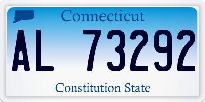 CT license plate AL73292