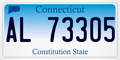 CT license plate AL73305