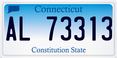 CT license plate AL73313