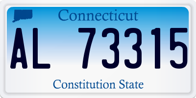 CT license plate AL73315