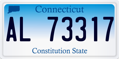 CT license plate AL73317