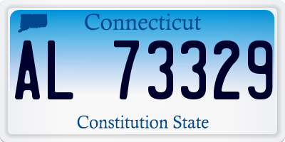 CT license plate AL73329