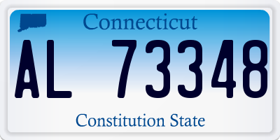 CT license plate AL73348