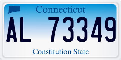 CT license plate AL73349