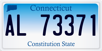CT license plate AL73371