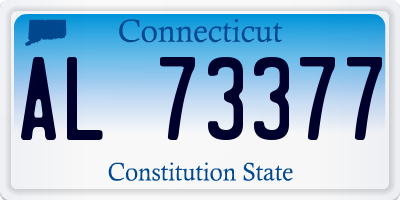 CT license plate AL73377