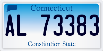 CT license plate AL73383