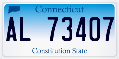 CT license plate AL73407