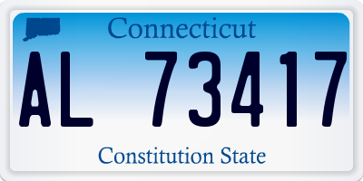 CT license plate AL73417