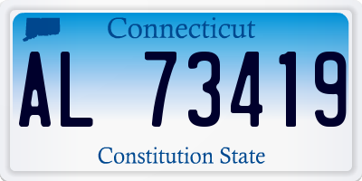 CT license plate AL73419