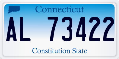 CT license plate AL73422