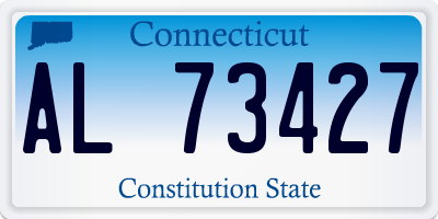 CT license plate AL73427