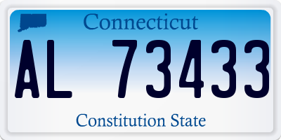 CT license plate AL73433