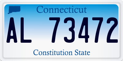 CT license plate AL73472