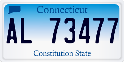 CT license plate AL73477