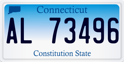 CT license plate AL73496