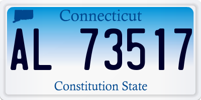 CT license plate AL73517