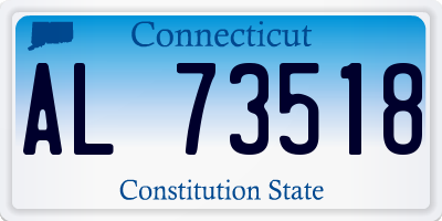 CT license plate AL73518