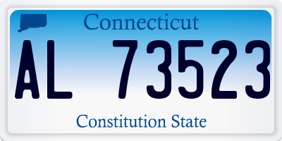CT license plate AL73523