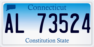 CT license plate AL73524