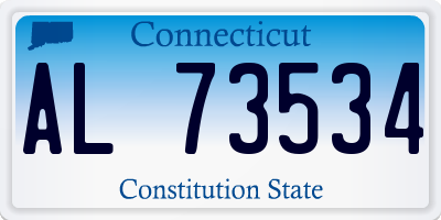 CT license plate AL73534