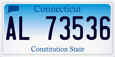 CT license plate AL73536