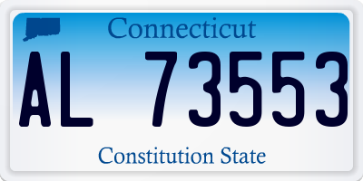 CT license plate AL73553