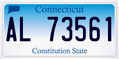 CT license plate AL73561