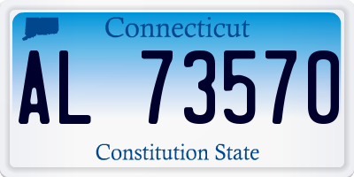 CT license plate AL73570