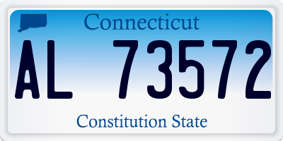 CT license plate AL73572