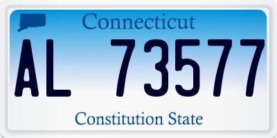 CT license plate AL73577