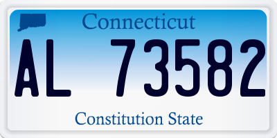 CT license plate AL73582