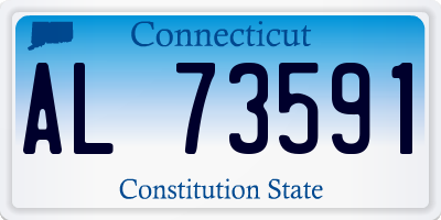 CT license plate AL73591