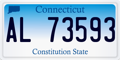 CT license plate AL73593