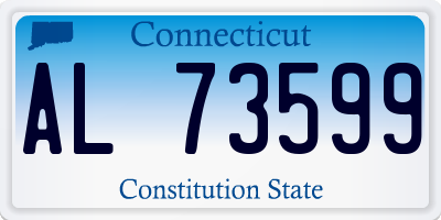 CT license plate AL73599