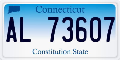 CT license plate AL73607