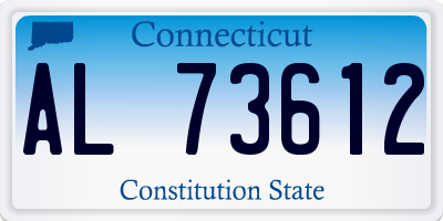 CT license plate AL73612