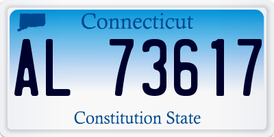 CT license plate AL73617