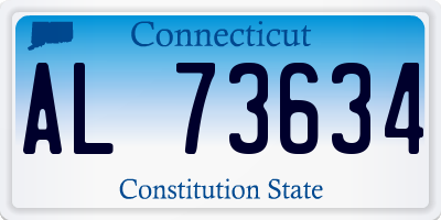 CT license plate AL73634