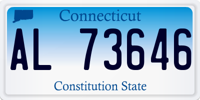 CT license plate AL73646