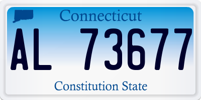 CT license plate AL73677