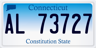 CT license plate AL73727