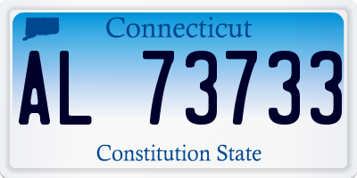 CT license plate AL73733