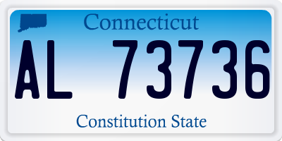 CT license plate AL73736