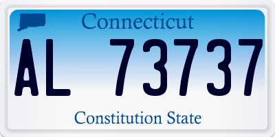 CT license plate AL73737