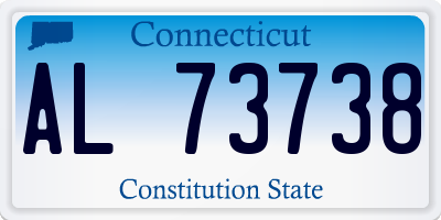 CT license plate AL73738
