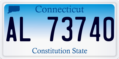 CT license plate AL73740