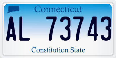 CT license plate AL73743