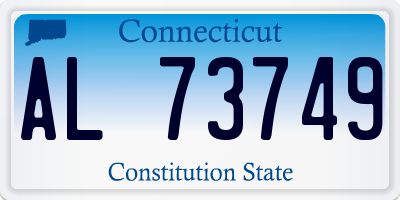 CT license plate AL73749