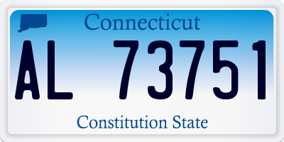 CT license plate AL73751